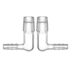 Adaptateur coudé en verre pour microdosage avec grille intégrée encastrée pour Arizer XQ2 et Extreme Q (lot de 2)