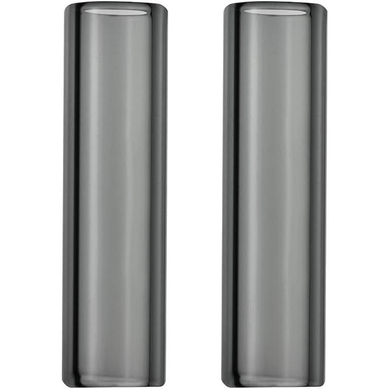 Set d’Accessoires pour vaporisateur - 2 tiges à Embout buccal en verre droites semi-noires courtes (45 mm) pour POTV LOBO et ONE