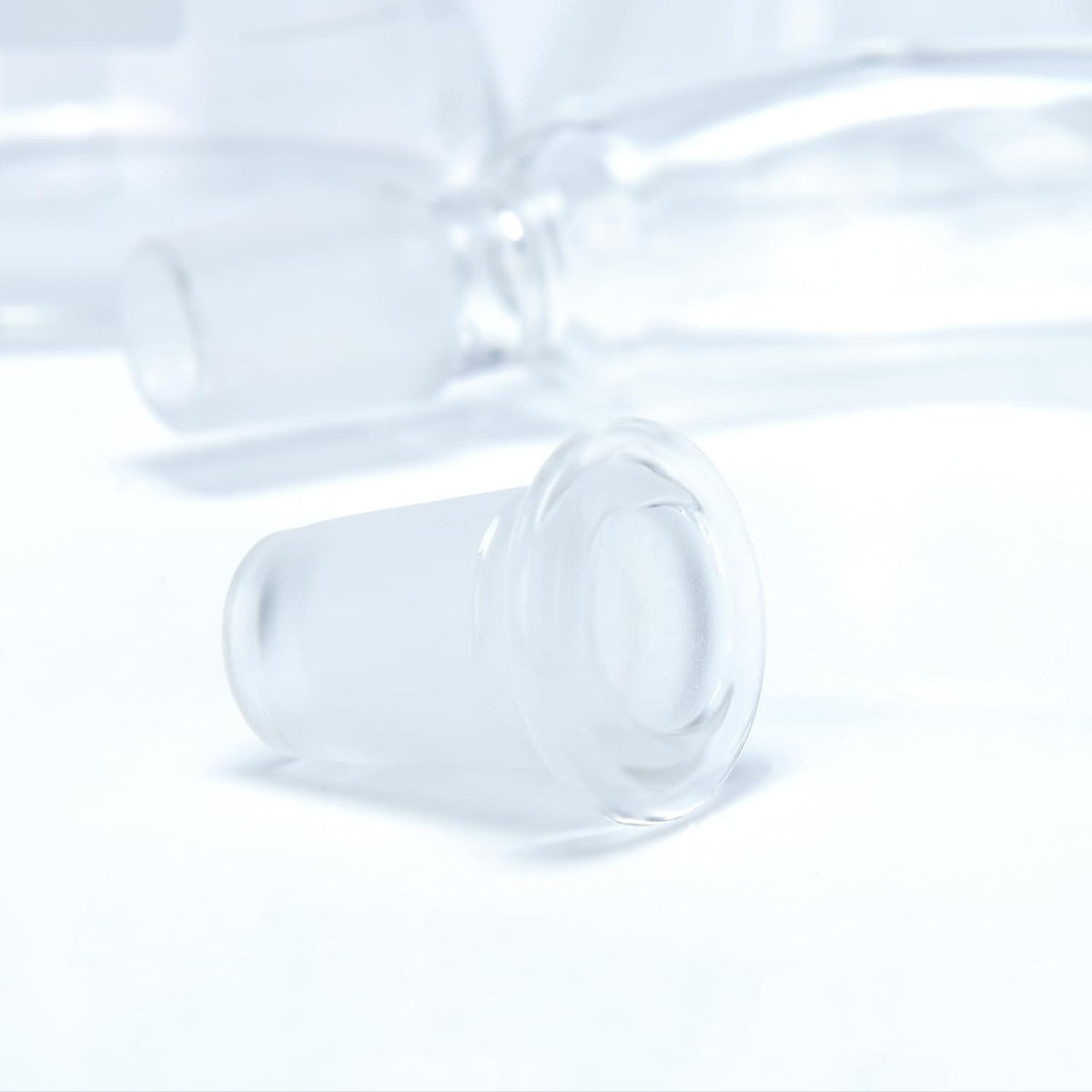 Glasadapter 14/18 mit mattiertem 18mm-Außenschliff (male)