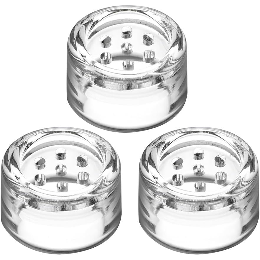 Glass dosing capsules (no lids), pack of 3 – three capsules shown, for TinyMight 2 and TinyMight 1
