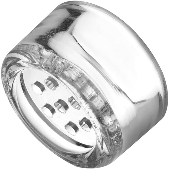 Glass dosing capsule – single capsule tilted to show the base, for TinyMight 2 and TinyMight 1